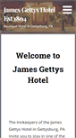Mobile Screenshot of jamesgettyshotel.com